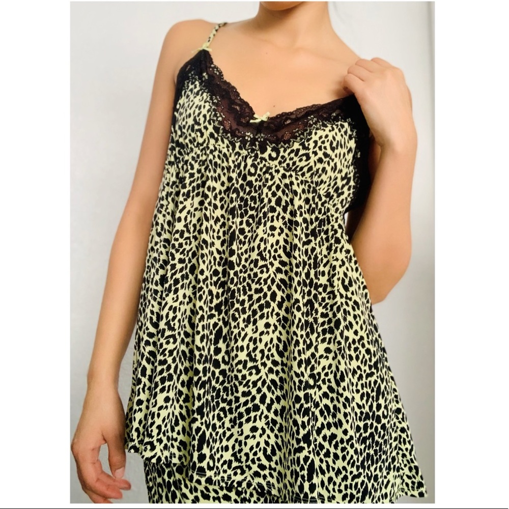 Betsey johnson leopard print pajamas
